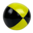 Mr. Babache beanbag 130 gr Juggling ball-Black/yellow