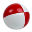 Mr. Babache beanbag 130 gr Juggling ball-Red/white