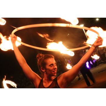 Fire Hoop Hoop 85 cm Travel - 5 torches