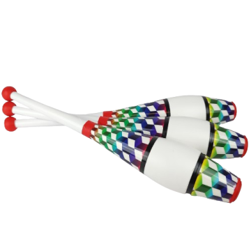 K8 Cubic Rainbow Juggling Clubs