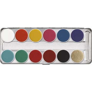 Kryolan 12-colour Face Paint Palette