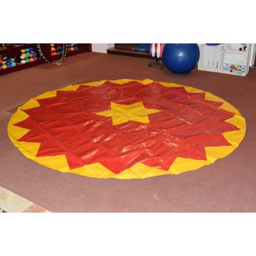 Circus Carpet - Circus Floor 3 meters Diameter Red/Yellow