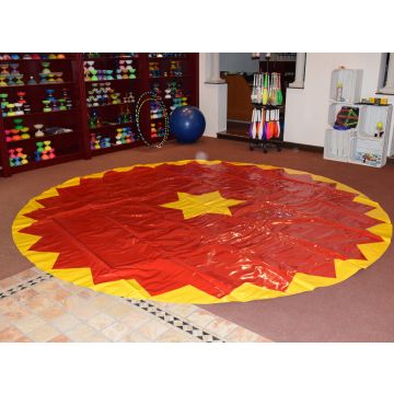 Circus Carpet - Circus Floor 4 meters Diameter Red/Yellow