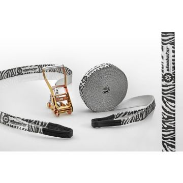 Slackline - Slackstar - Set Zebra 50 mm 15 meters